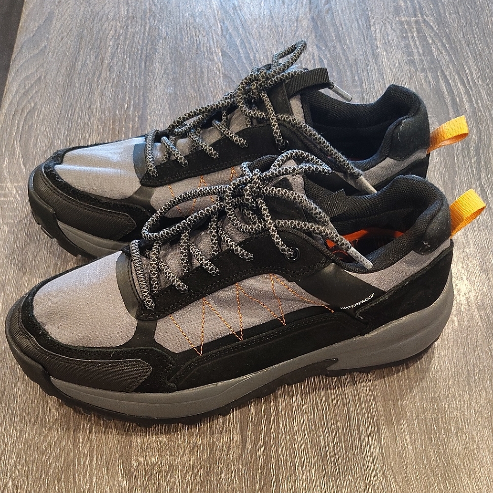 Ozark Trail Men's Gray and Black Trail Waterproof Sneakers Hikers Shoes